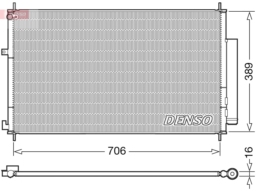 DENSO DCN40024 Condensatore, Climatizzatore