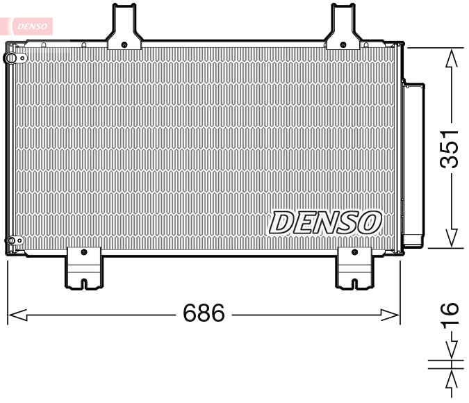 DENSO DCN40028 Condensatore, Climatizzatore-Condensatore, Climatizzatore-Ricambi Euro