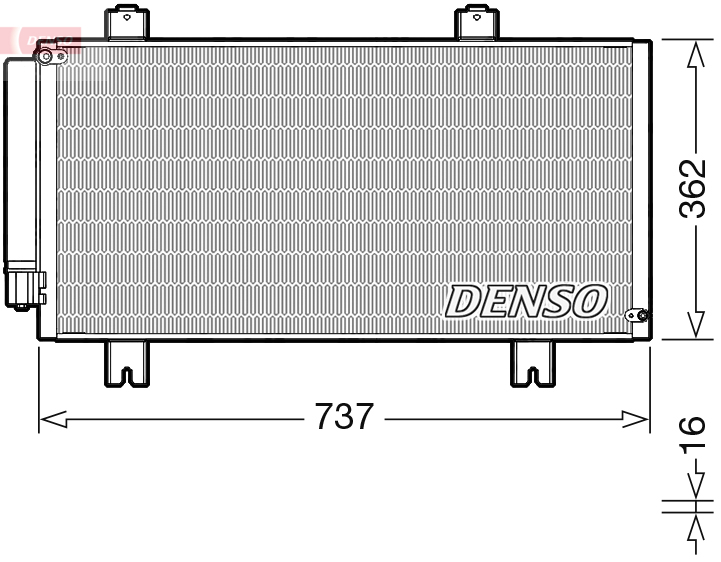 DENSO DCN40029 Condensatore, Climatizzatore