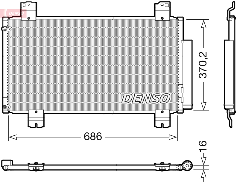 DENSO DCN40033 Condensatore, Climatizzatore
