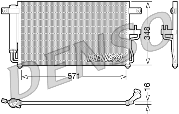 DENSO DCN41001 Condensatore, Climatizzatore