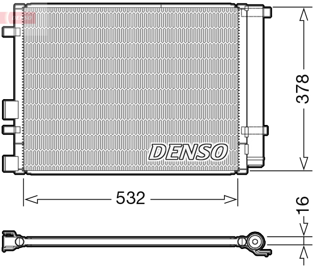 DENSO DCN41006 Condensatore, Climatizzatore-Condensatore, Climatizzatore-Ricambi Euro