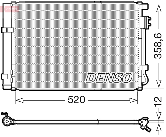 DENSO DCN41011 Condensatore, Climatizzatore