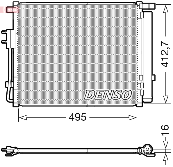 DENSO DCN41012 Condensatore, Climatizzatore