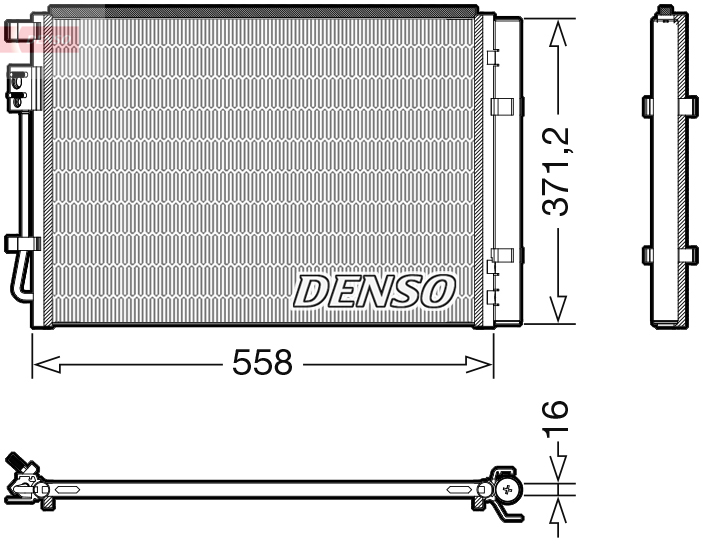 DENSO DCN41015 Condensatore, Climatizzatore-Condensatore, Climatizzatore-Ricambi Euro