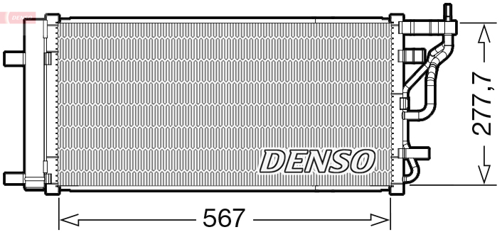 DENSO DCN41024 Condensatore, Climatizzatore-Condensatore, Climatizzatore-Ricambi Euro