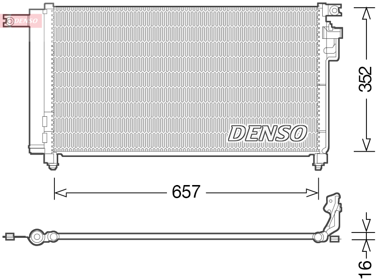 DENSO DCN43001 Condensatore, Climatizzatore-Condensatore, Climatizzatore-Ricambi Euro