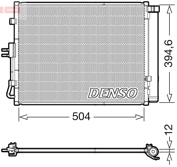 DENSO DCN43005 Condensatore, Climatizzatore-Condensatore, Climatizzatore-Ricambi Euro