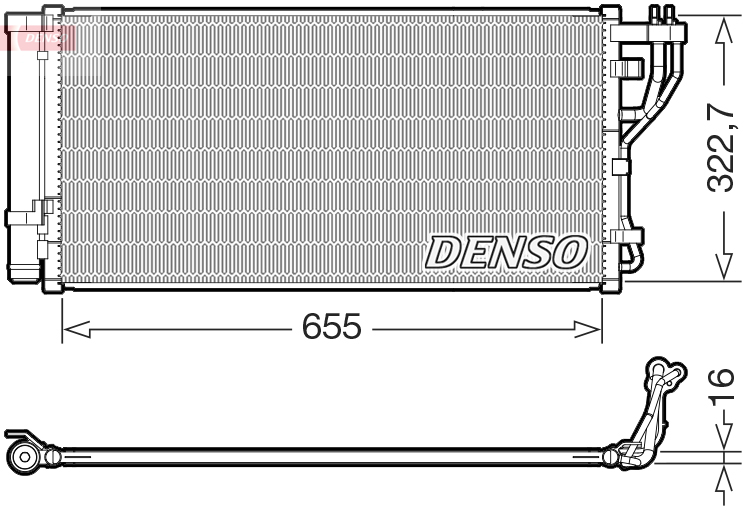 DENSO DCN43011 Kondenzátor,...