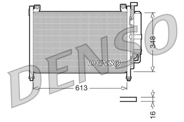 DENSO DCN44002 Condensatore, Climatizzatore-Condensatore, Climatizzatore-Ricambi Euro