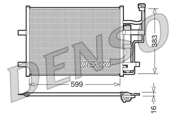 DENSO DCN44003 Condensatore, Climatizzatore-Condensatore, Climatizzatore-Ricambi Euro