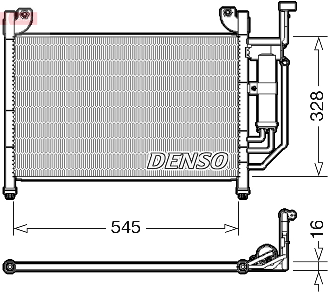 DENSO DCN44004 Condensatore, Climatizzatore