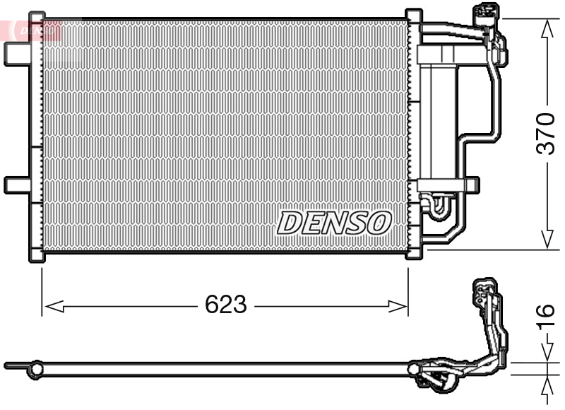 DENSO DCN44007 Condensatore, Climatizzatore-Condensatore, Climatizzatore-Ricambi Euro