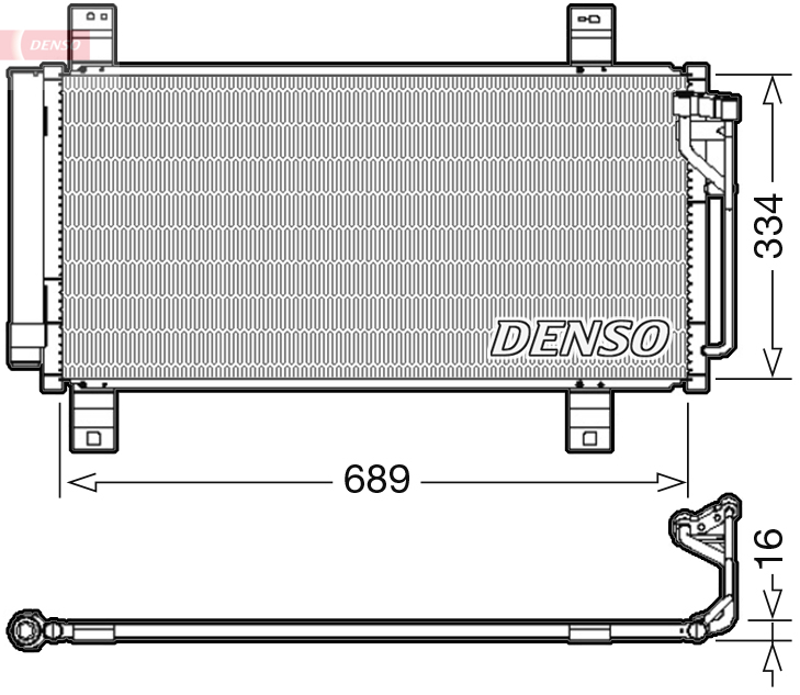 DENSO DCN44008 Condensatore, Climatizzatore-Condensatore, Climatizzatore-Ricambi Euro