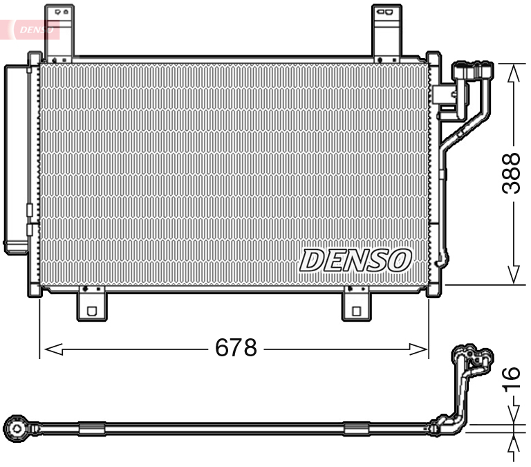 DENSO DCN44009 Condensatore, Climatizzatore-Condensatore, Climatizzatore-Ricambi Euro