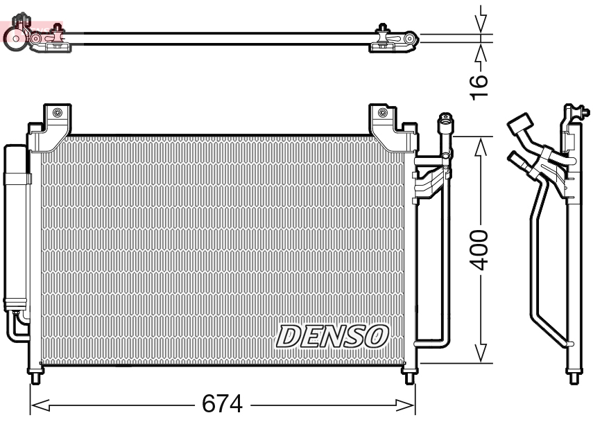 DENSO DCN44013 Condensatore, Climatizzatore