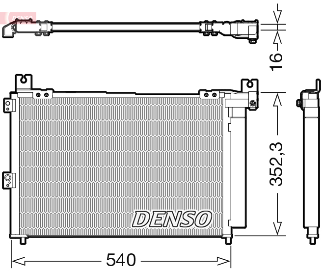DENSO DCN44014 Condensatore, Climatizzatore