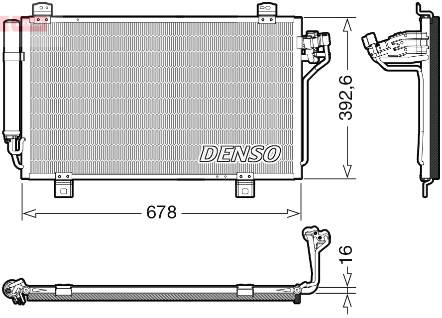 DENSO DCN44015 Condensatore, Climatizzatore