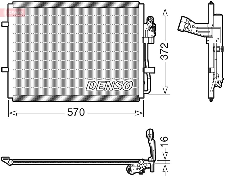 DENSO DCN44016 Condensatore, Climatizzatore