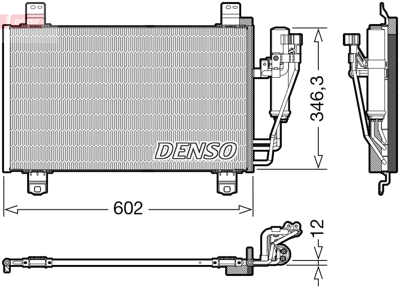 DENSO DCN44017 Condensatore, Climatizzatore-Condensatore, Climatizzatore-Ricambi Euro