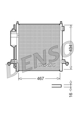 DENSO DCN45001 Condensatore, Climatizzatore