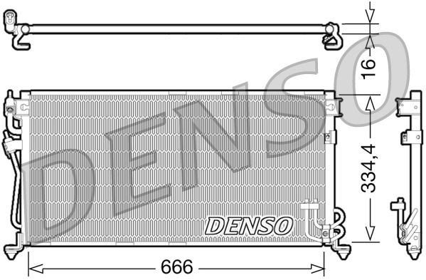 DENSO DCN45002 Condensatore, Climatizzatore