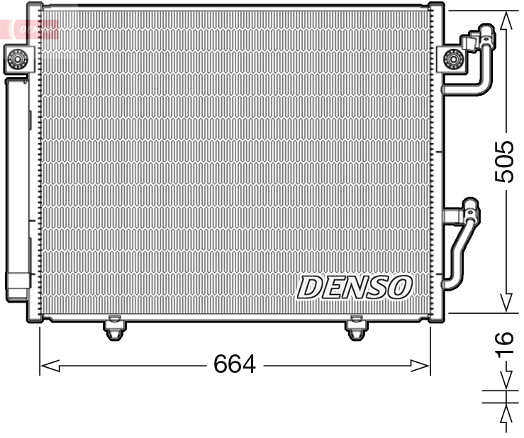 DENSO DCN45005 Condensatore, Climatizzatore-Condensatore, Climatizzatore-Ricambi Euro