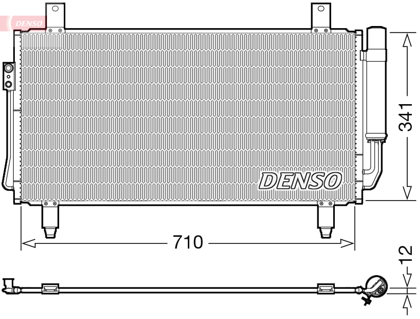 DENSO DCN45006 Condensatore, Climatizzatore-Condensatore, Climatizzatore-Ricambi Euro