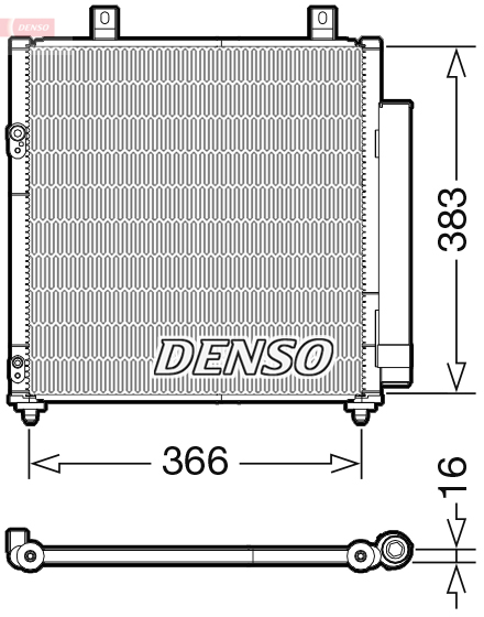 DENSO DCN45007 Condensatore, Climatizzatore-Condensatore, Climatizzatore-Ricambi Euro