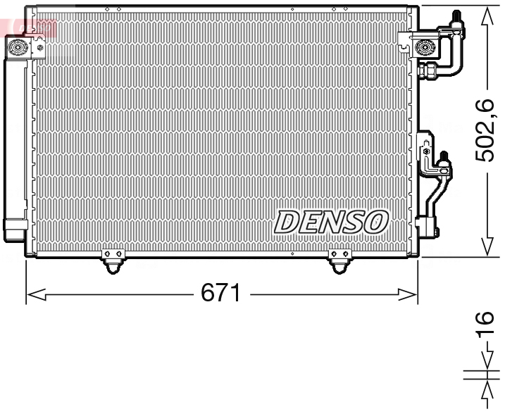 DENSO DCN45008 Condensatore, Climatizzatore