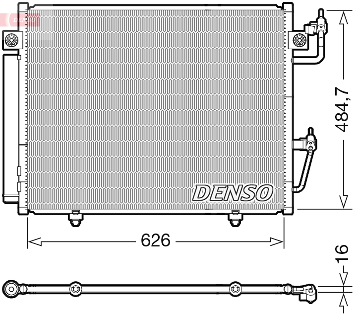 DENSO DCN45009 Condensatore, Climatizzatore