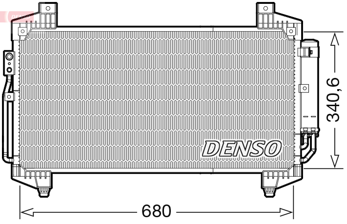 DENSO DCN45014 Condensatore, Climatizzatore-Condensatore, Climatizzatore-Ricambi Euro