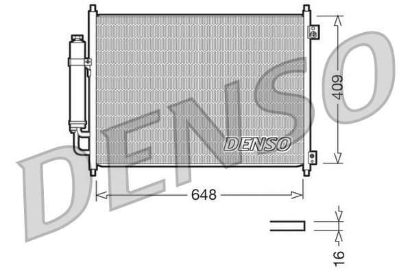 DENSO DCN46001 Condensatore, Climatizzatore-Condensatore, Climatizzatore-Ricambi Euro