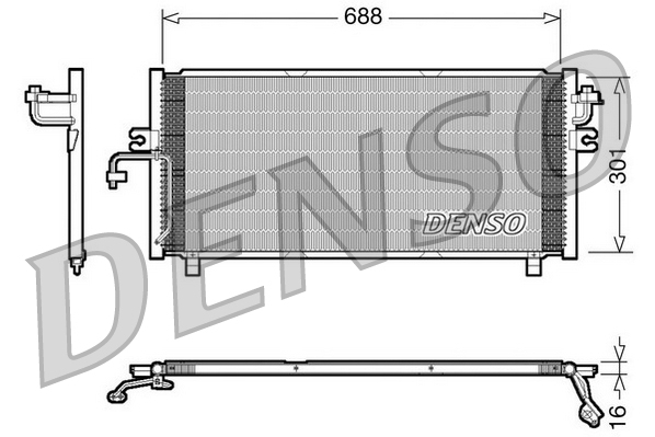 DENSO DCN46004 Kondenzátor,...