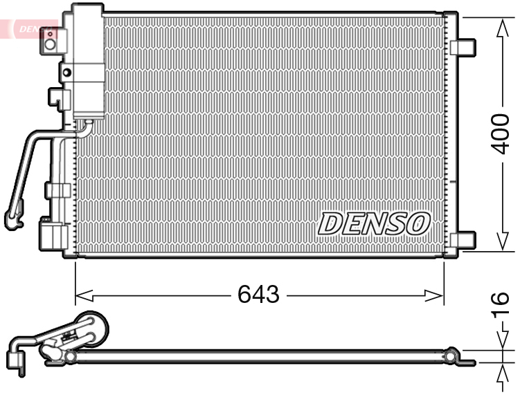 DENSO DCN46008 Condensatore, Climatizzatore