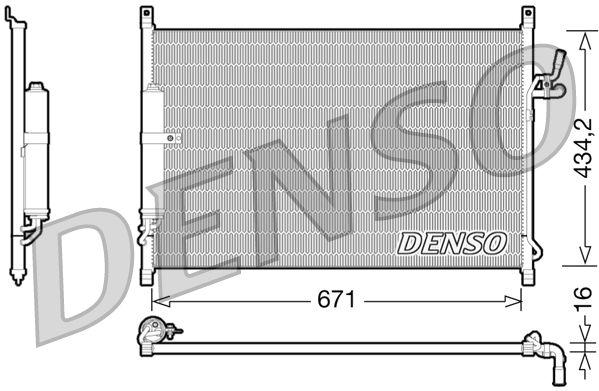 DENSO DCN46015 Condensatore, Climatizzatore