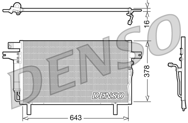 DENSO DCN46016 Condensatore, Climatizzatore