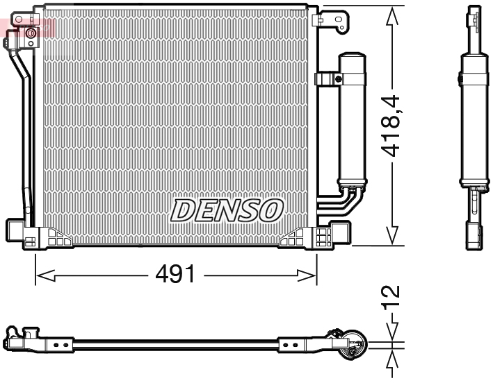 DENSO DCN46025 Condensatore, Climatizzatore