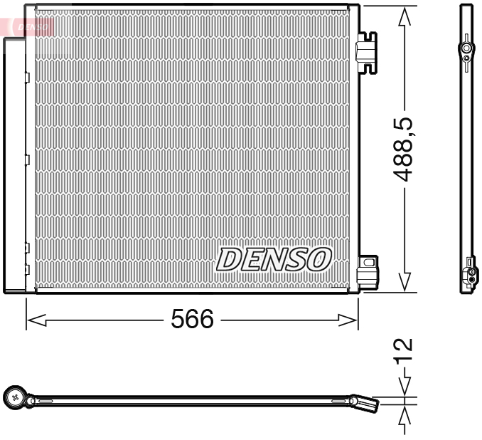 DENSO DCN46026 Condensatore, Climatizzatore-Condensatore, Climatizzatore-Ricambi Euro