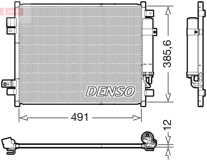 DENSO DCN46034 Condensatore, Climatizzatore-Condensatore, Climatizzatore-Ricambi Euro