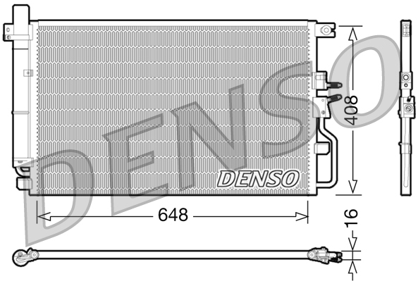 DENSO DCN47003 Condensatore, Climatizzatore