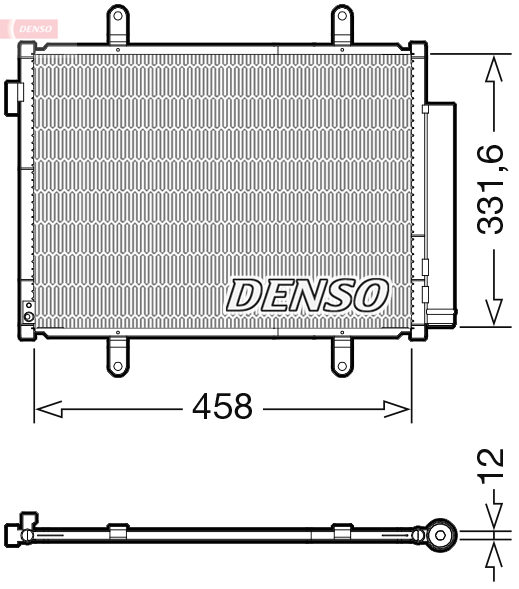 DENSO DCN47011 Condensatore, Climatizzatore-Condensatore, Climatizzatore-Ricambi Euro