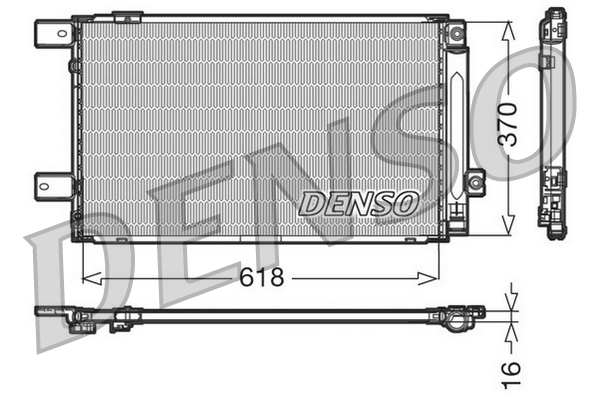DENSO DCN50005 Condensatore, Climatizzatore-Condensatore, Climatizzatore-Ricambi Euro