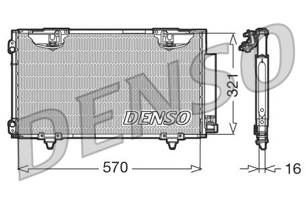 DENSO DCN50010 Condensatore, Climatizzatore-Condensatore, Climatizzatore-Ricambi Euro