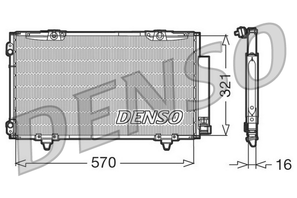 DENSO DCN50011 Condensatore, Climatizzatore-Condensatore, Climatizzatore-Ricambi Euro