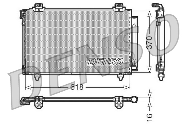 DENSO DCN50012 Condensatore, Climatizzatore-Condensatore, Climatizzatore-Ricambi Euro