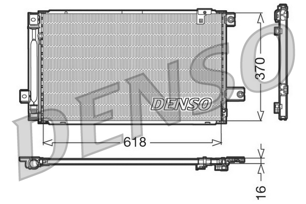 DENSO DCN50013 Condensatore, Climatizzatore-Condensatore, Climatizzatore-Ricambi Euro