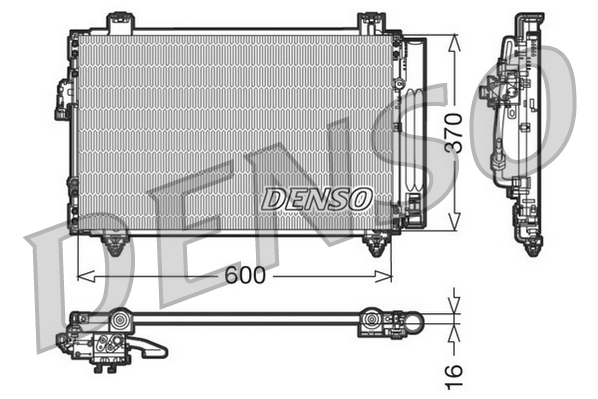 DENSO DCN50014 Condensatore, Climatizzatore-Condensatore, Climatizzatore-Ricambi Euro