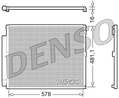 DENSO DCN50017 Condensatore, Climatizzatore-Condensatore, Climatizzatore-Ricambi Euro