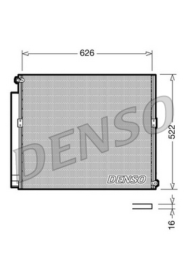 DENSO DCN50021 Condensatore, Climatizzatore